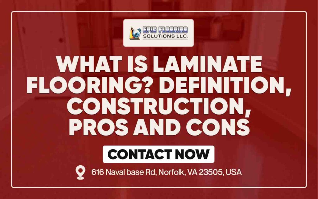 Laminate flooring construction and scratch resistant interiors
