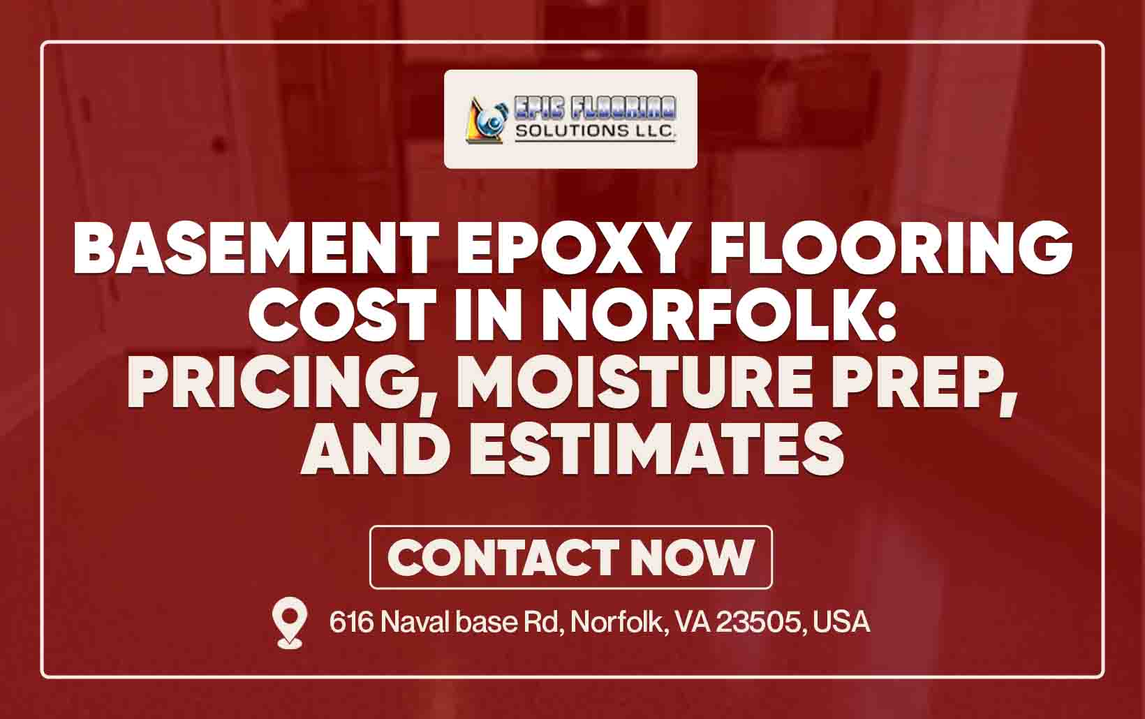 Basement Epoxy Flooring Cost in Norfolk